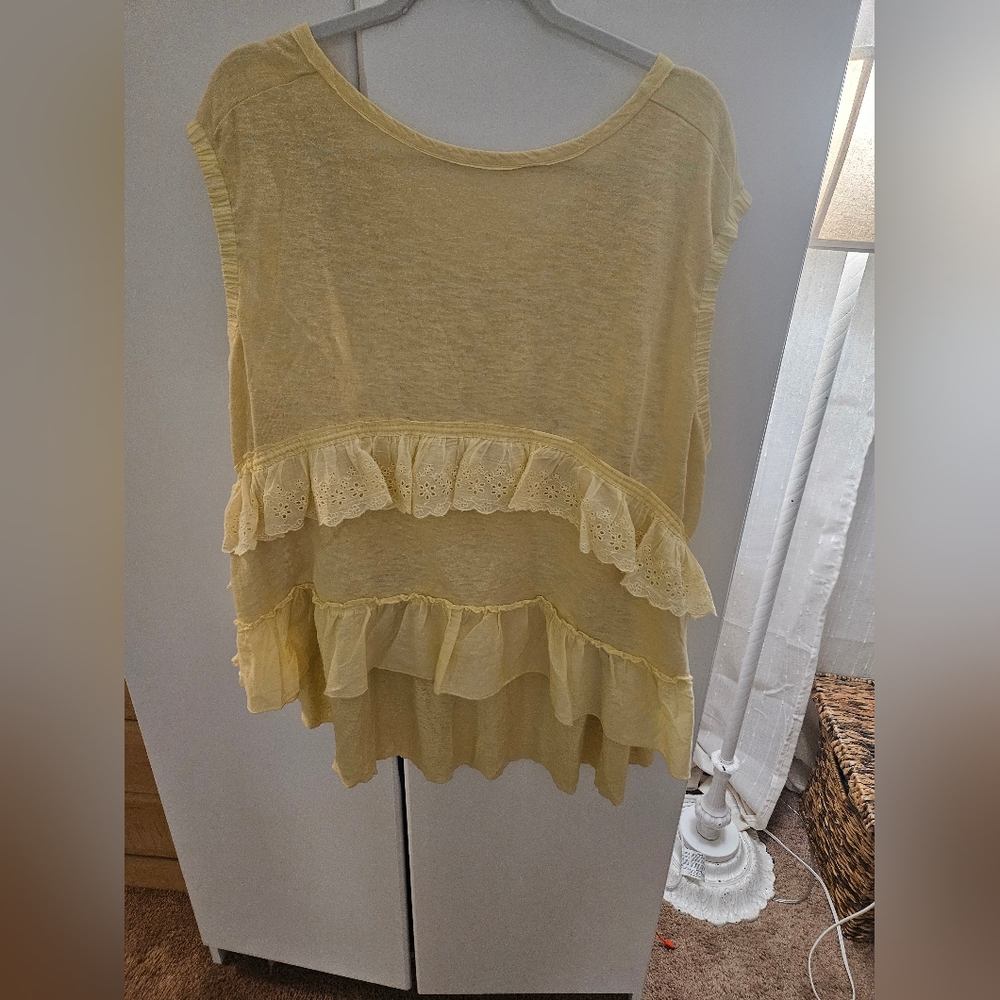 FREE PEOPLE CLAIRE TEE - Picture 6 of 7